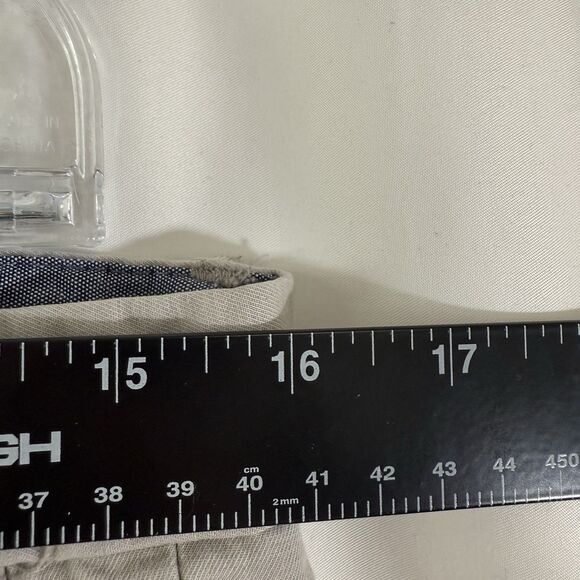 Banana Republic Mason Chino Men's 31x32 Grey Flat Front Cotton Blend Pockets - Picture 10 of 12